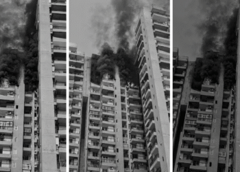 Noida हाईराइज में एसी ब्लास्ट से भीषण आ.ग