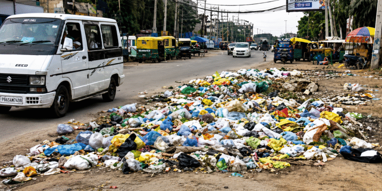Zirakpur में सफाई हड़ताल से बढ़ी गंदगी