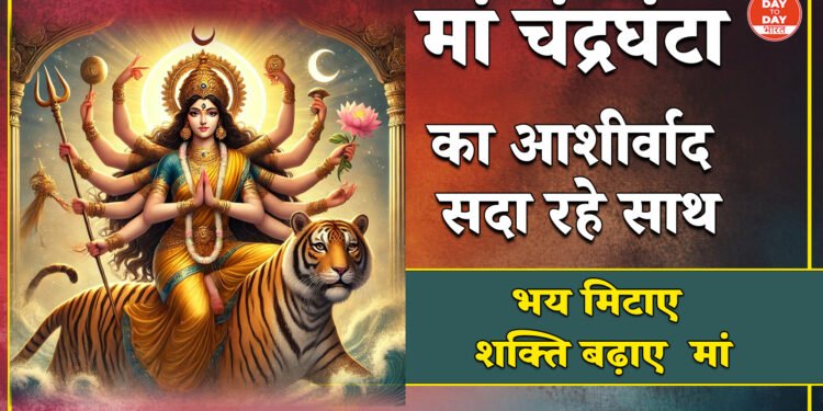 नवरात्रि का तीसरा दिन, मां चंद्रघंटा का प्यार शक्ति, शांति और सौंदर्य की देवी मां की कृपा से बढ़े आत्मविश्वास