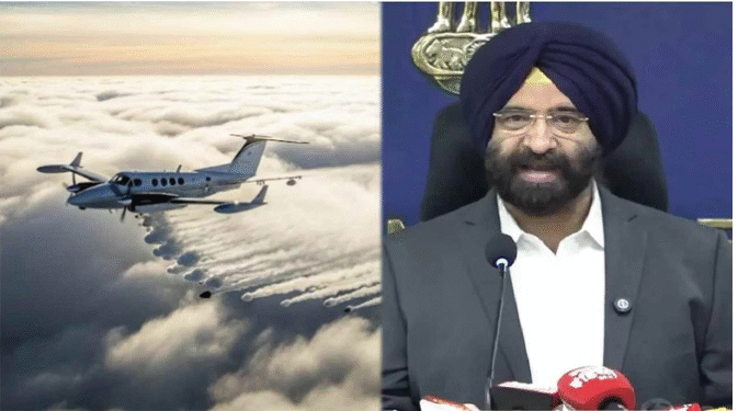 दिल्ली में पहली बार क्लाउड सीडिंग का परीक्षण: प्रदूषण कम करने के लिए कृत्रिम बारिश आज संभव”