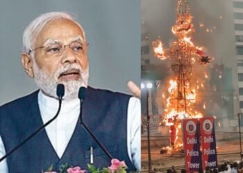 दिल्ली में दशहरे पर भारी बारिश, रावण दहन कार्यक्रम में शामिल नहीं हो पाए PM मोदी