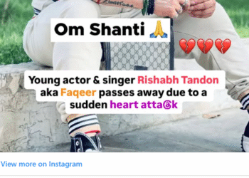 मशहूर सिंगर और एक्टर ऋषभ टंडन का निधन, सोशल मीडिया पर फैंस कर रहे श्रद्धांजलि
