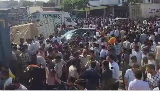 JAIPUR में हुआ भीषण सड़क हादसा, डंपर ट्रक ने मारी कार को टक्कर,4 वाहनों को रोंदता हुआ निकला आगे, 10 लोगों की मौत. 50 से अधिक लोग घायल