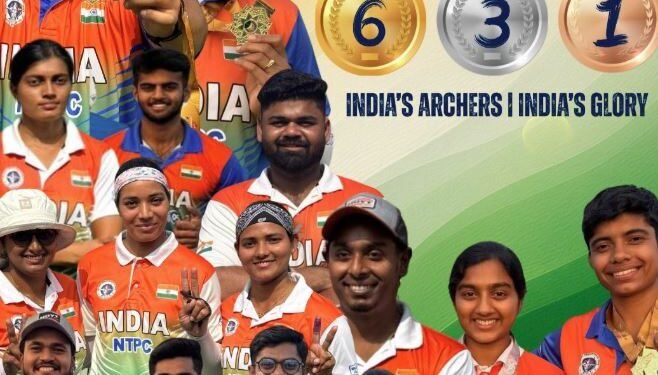Asian Archery Championships में भारतीय तीरंदाजी टीम का शानदार प्रदर्शन, 6 गोल्ड मेडल सहित 10 पदक जीते