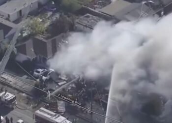 CALIFORNIA के सैन फ्रांसिस्को में हुआ गैस विस्फोट, सड़क मरम्मत के दौरान मशीन के हाई-प्रेशर गैस पाइपलाइन तोड़ने से हुआ हादसा,6 लोग घायल