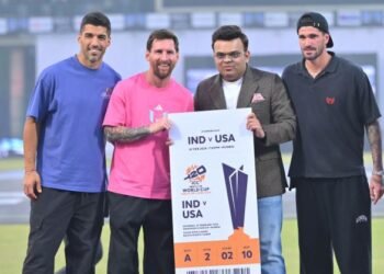 मेसी के “GOAT INDIA TOUR2025” का ग्रैंड फिनाले, दिल्ली में मेसी का हुआ भव्य स्वागत, जय शाह ने दिया टी20 वर्ल्ड कप 2026 का न्योता