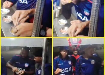 मुंबई की गलियों में गोलगप्पे खाते दिखे USA के क्रिकेटर्स, वीडियो वायरल