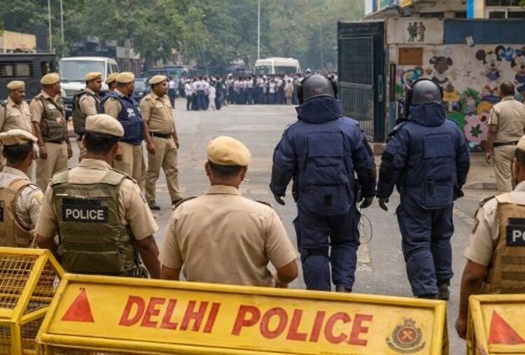 दिल्ली के स्कूलों में बम धमकी: सुरक्षा कड़ी, तलाशी जारी