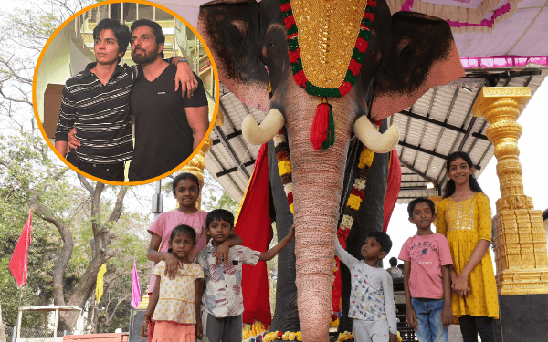 सोनू सूद ने चेन्नई के मंदिर को भेंट किया मैकेनिकल हाथी ‘ऐरावत’