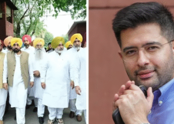 AAP में सियासी भूचाल राष्ट्रपति से मुलाकात बगावत और सांसदों के विलय से गहराया संकट