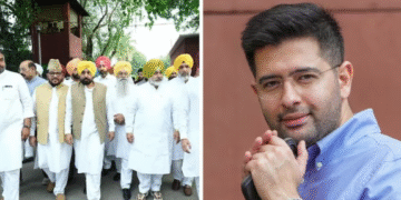 AAP में सियासी भूचाल राष्ट्रपति से मुलाकात बगावत और सांसदों के विलय से गहराया संकट