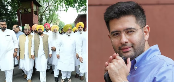 AAP में सियासी भूचाल राष्ट्रपति से मुलाकात बगावत और सांसदों के विलय से गहराया संकट