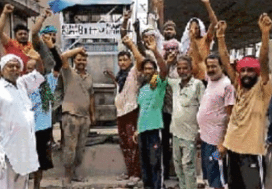 तपा मंडी में पानी संकट, मजदूरों का प्रदर्शन
