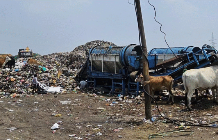 बिशनपुरा डंपिंग ग्राउंड में कूड़े के पहाड़ कब होंगे खत्म