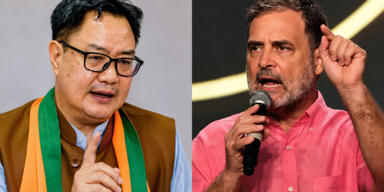 Rahul Gandhi पर रिजिजू का तंज, बोले- रांची जाना था
