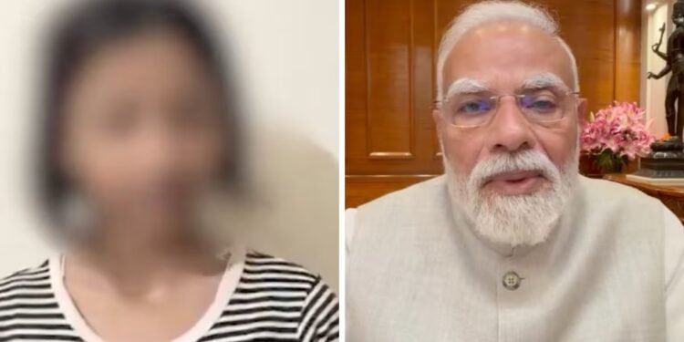 PM मोदी से छात्रा की माफी वायरल